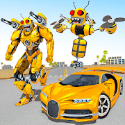 Bee Robot Car Transformation Game Robot Car Games v1.30 Mod APK god mode